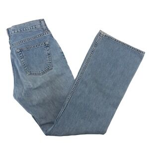 Gap Flare Jeans Light Wash Denim Women's Size 6 Regular Made in USA Wide Leg Y2K